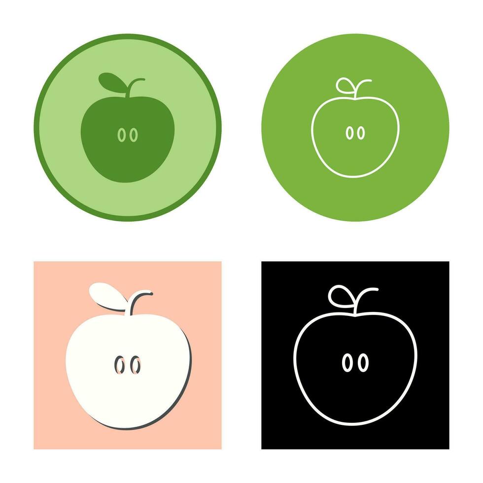 äpplen vektor ikon
