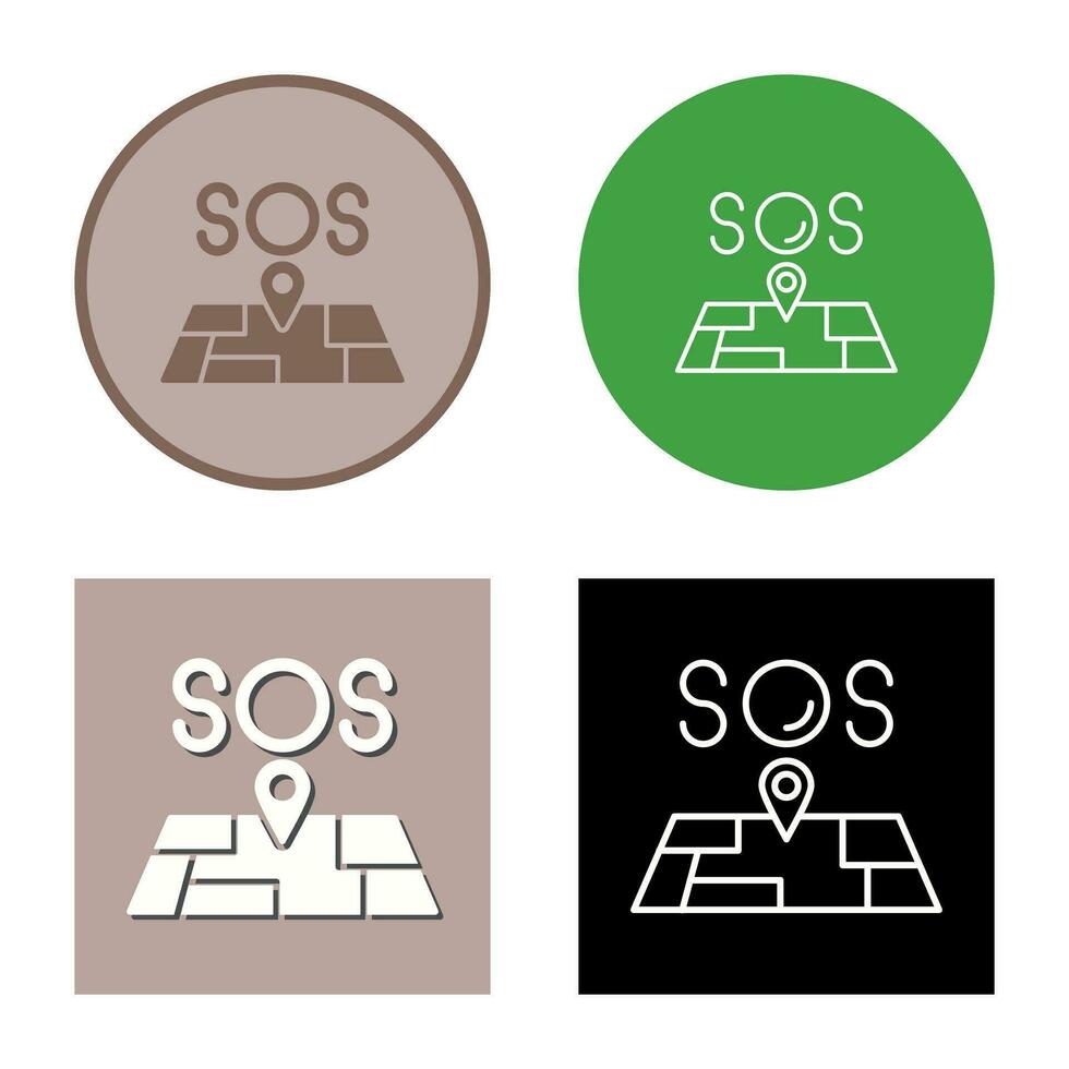 SOS-Vektorsymbol vektor