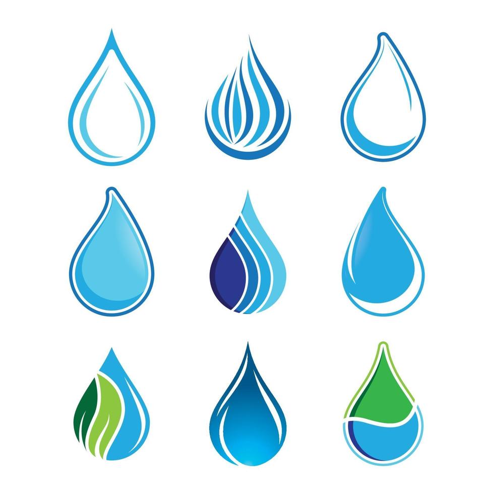 Wassertropfen-Logo-Bilder vektor