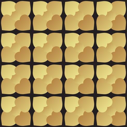 Universal svart och guld sömlösa mönster kakel. vektor