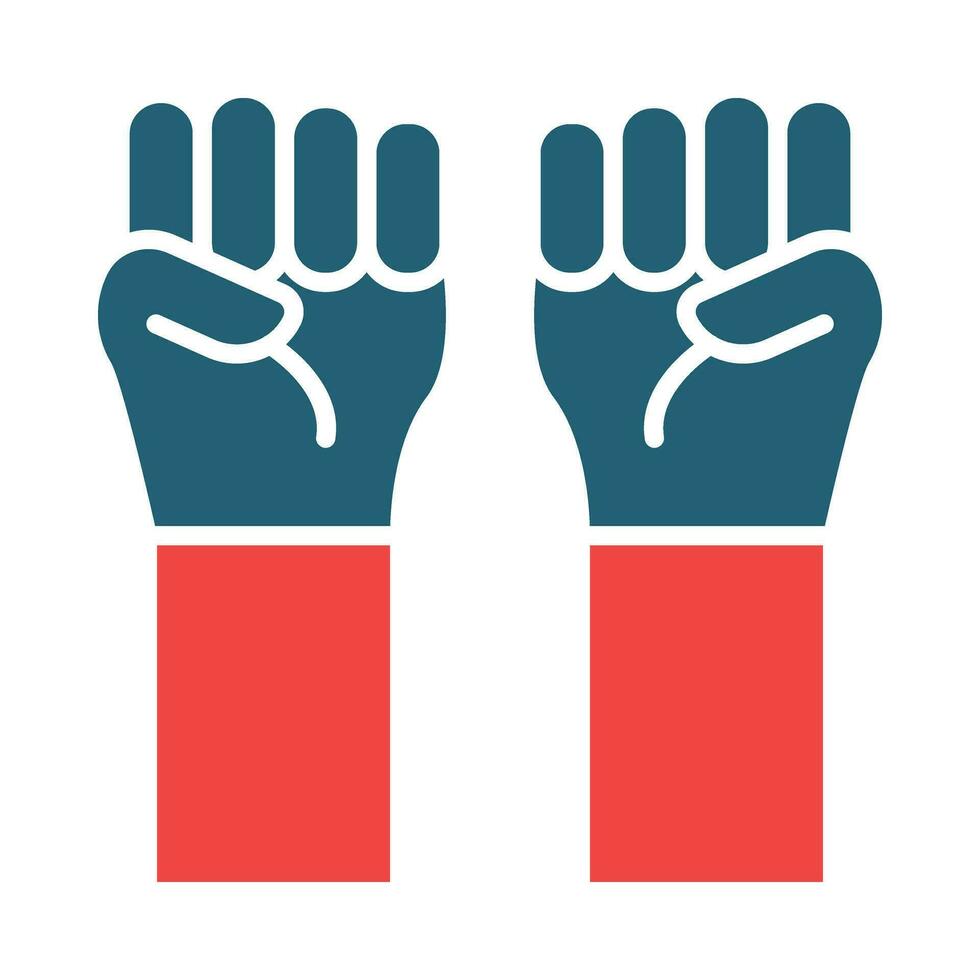 Protest Vektor Glyphe zwei Farbe Symbol zum persönlich und kommerziell verwenden.