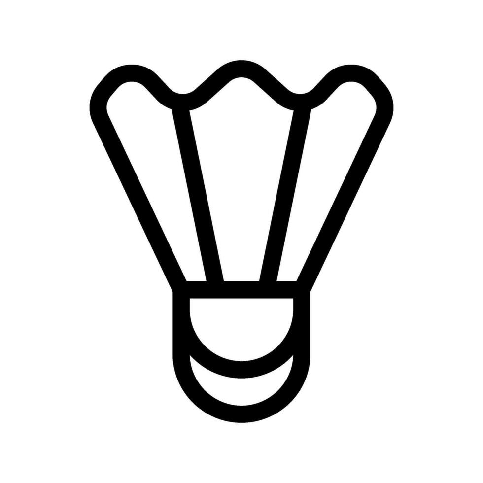 fjäderboll ikon vektor symbol design illustration