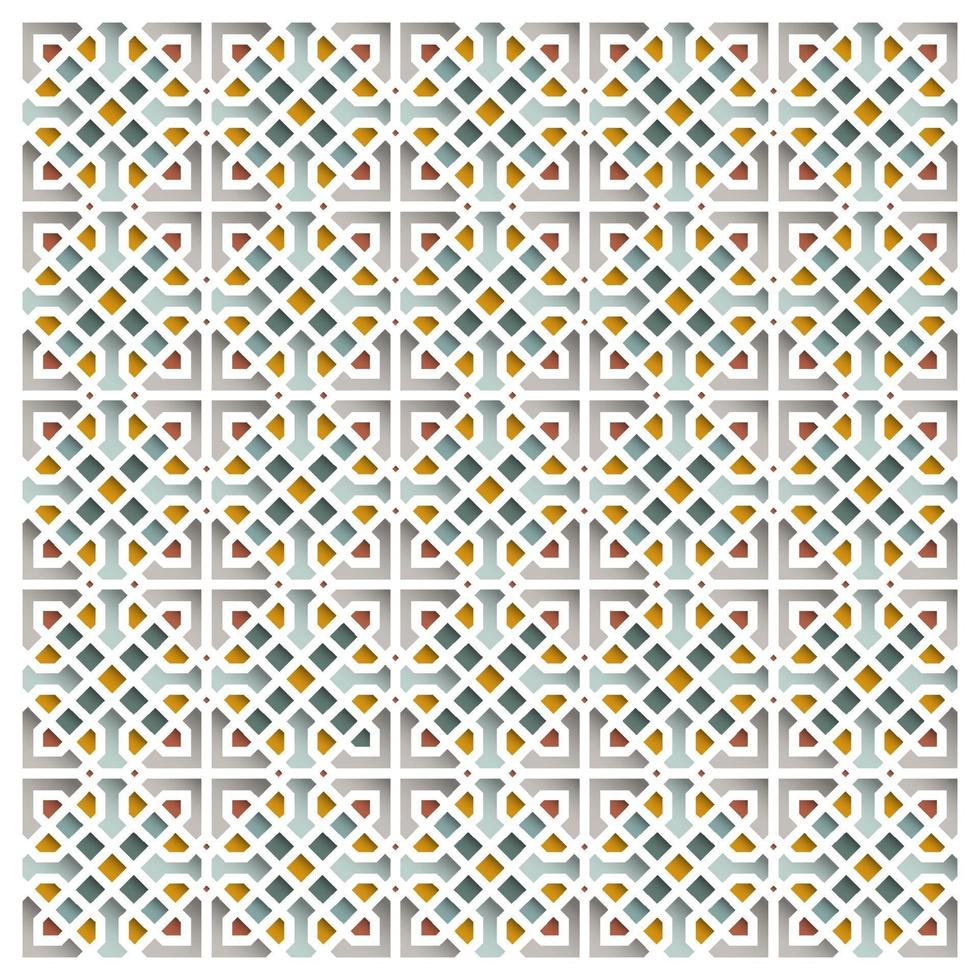 geometriska islamiska blommönster vektor design