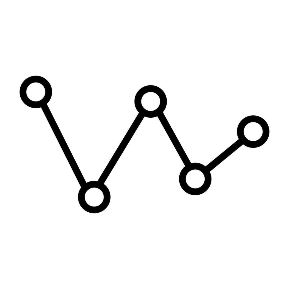 data analys linje ikon vektor. analys illustration tecken. statistik symbol. vektor