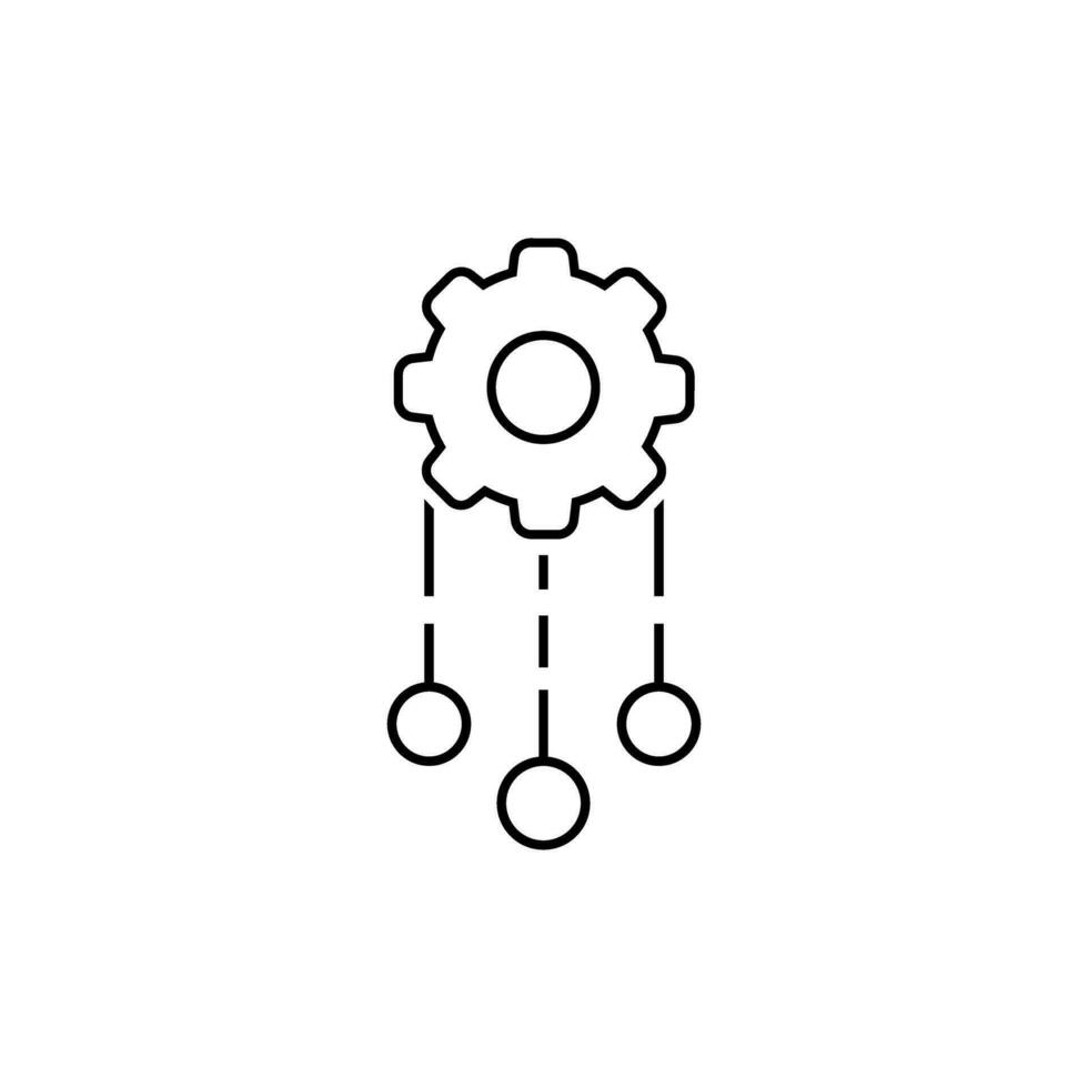 api Vektor Symbol. Software Integration Illustration unterzeichnen. Anwendung Symbol.