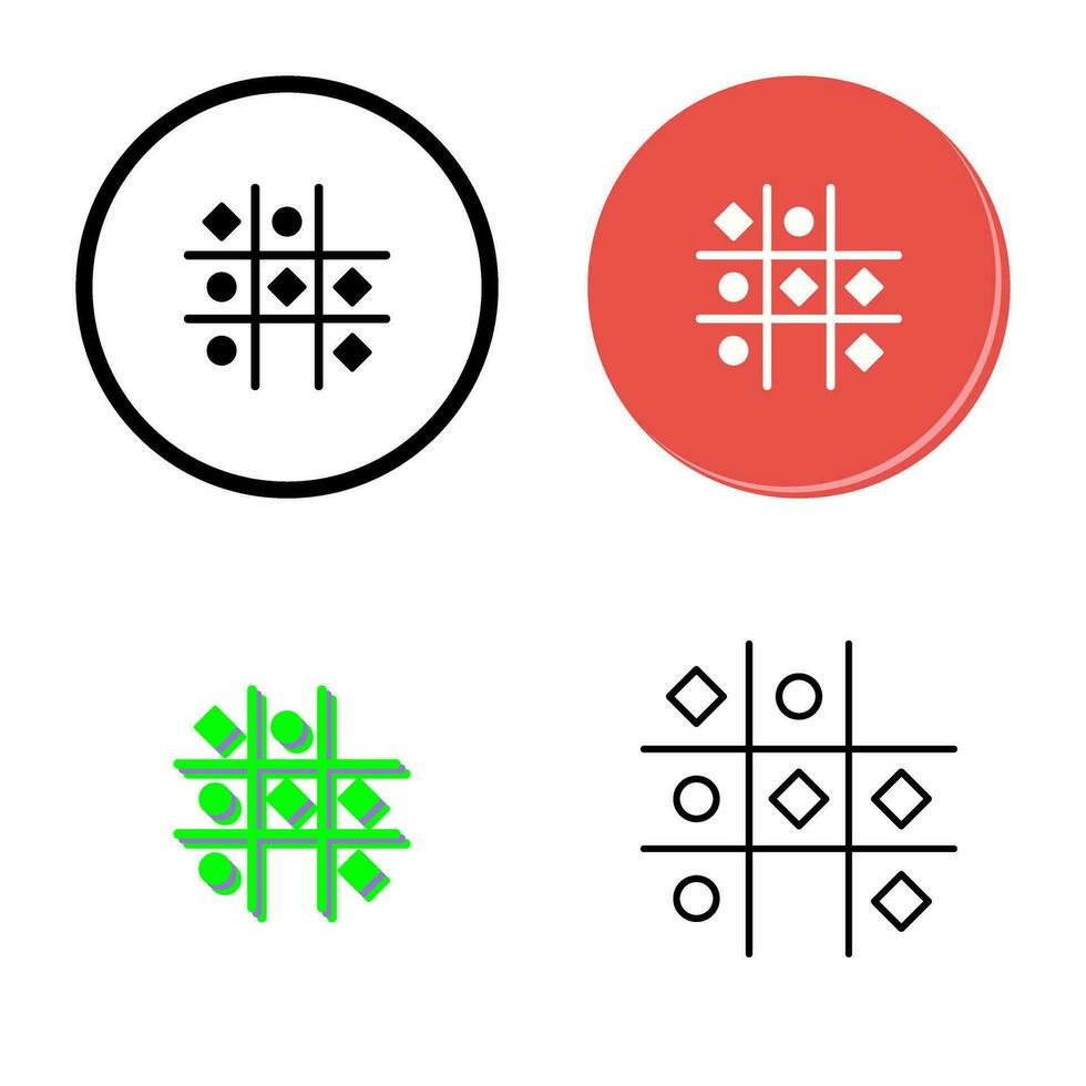 Tic Tac Toe-Vektorsymbol vektor