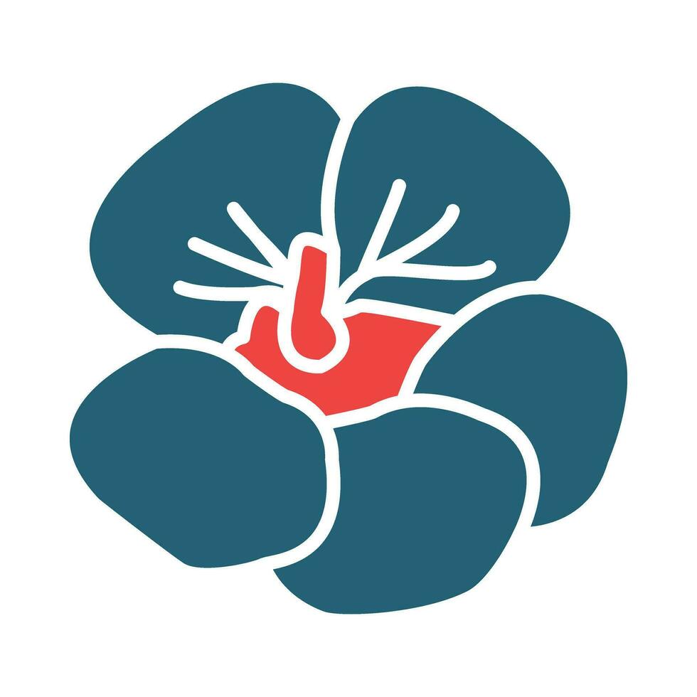 Kapuzinerkresse Vektor Glyphe zwei Farbe Symbol zum persönlich und kommerziell verwenden.