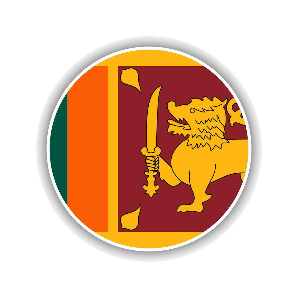 abstrakt Kreis sri Lanka Flagge Symbol vektor