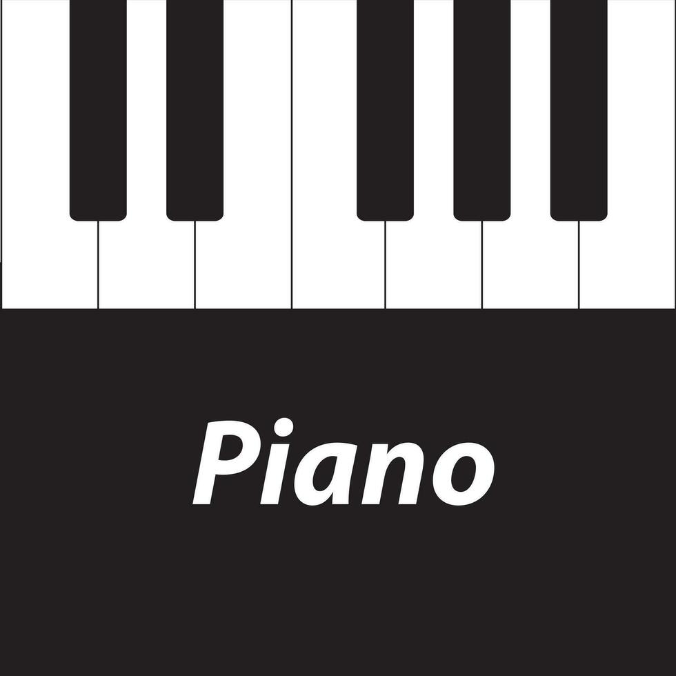 Klavier Tastatur Hintergrund abstrakt Illustration. Vektor eben Musik- Konzept.