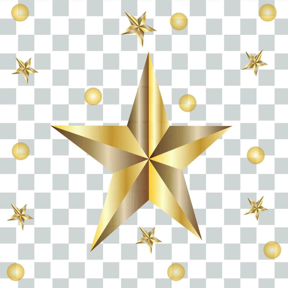 golden Star - - 3d machen vektor