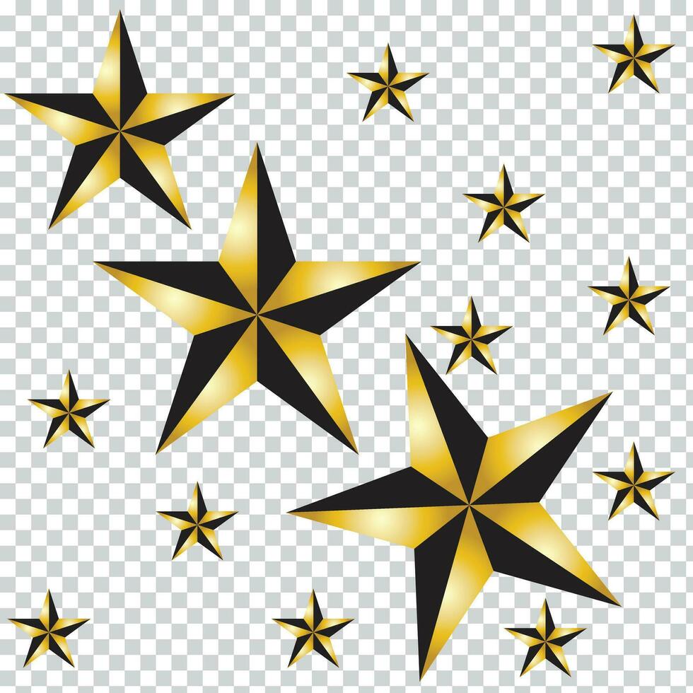 golden Star - - 3d machen vektor