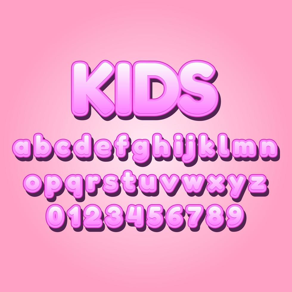 Kinderschrift Alphabet vektor