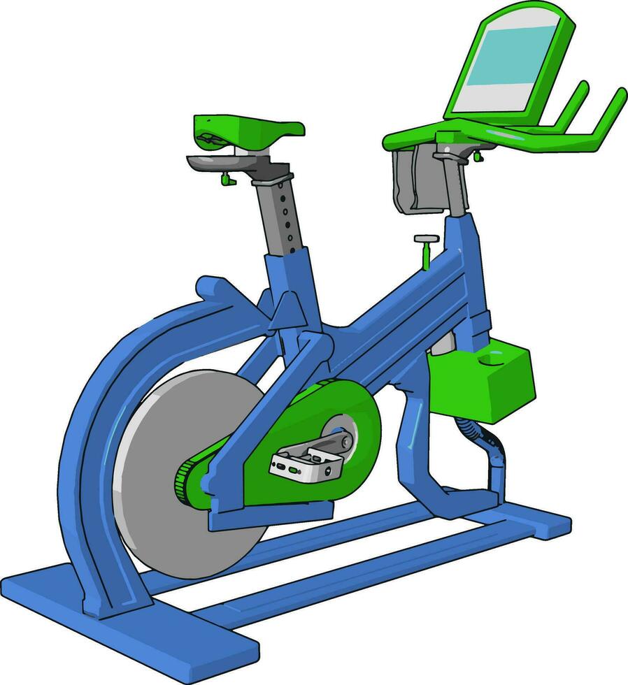 ein Fitnessstudio Zyklus Vektor oder Farbe Illustration