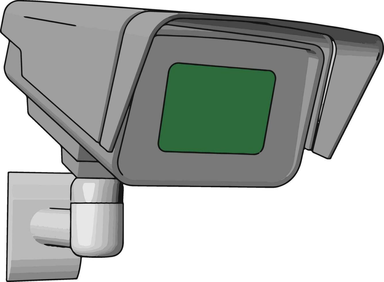 en video övervakning kamera vektor eller Färg illustration