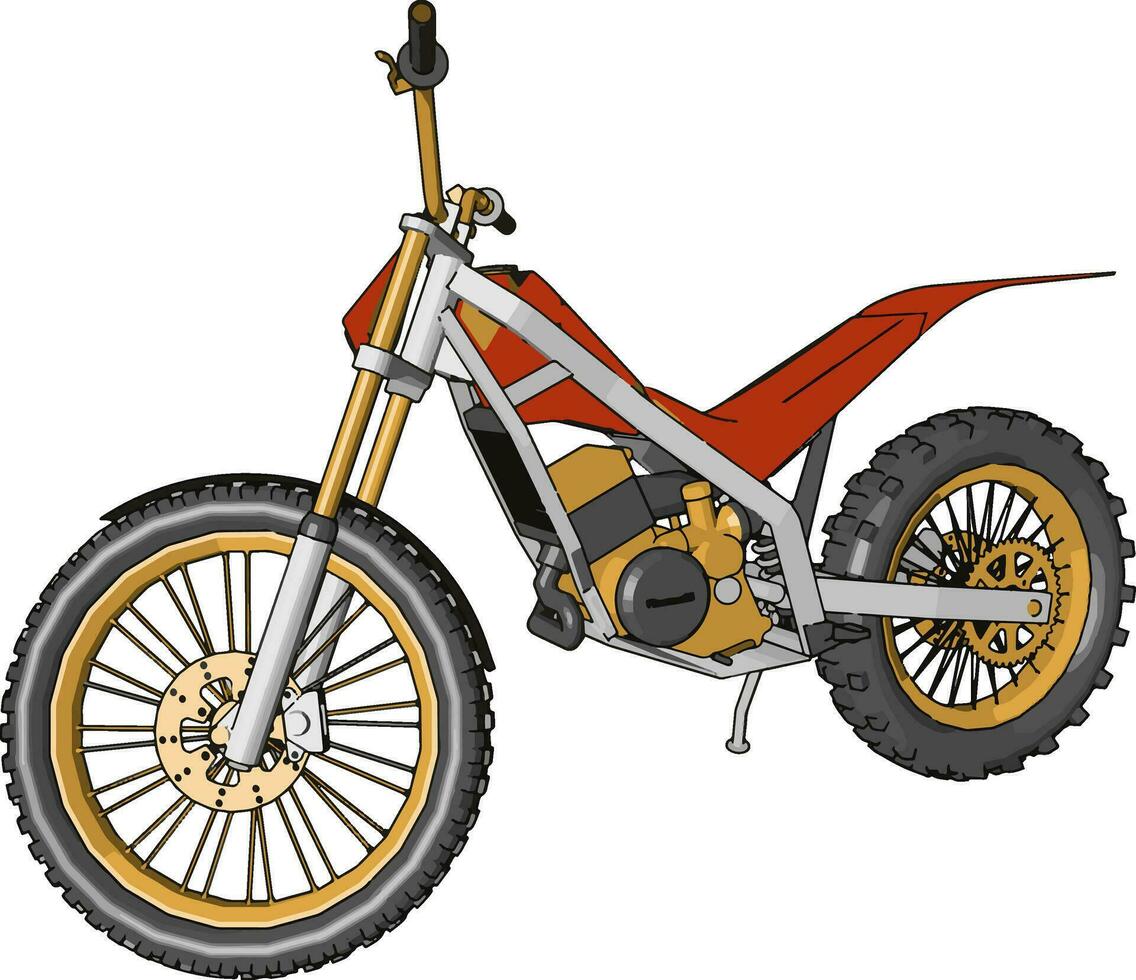 ein Motorrad Vektor oder Farbe Illustration