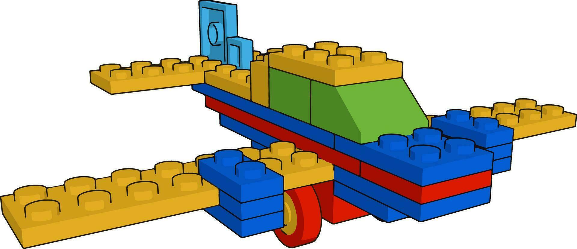 ein Spielzeug Objekt Vektor oder Farbe Illustration