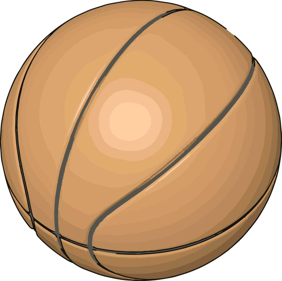 orange basketboll boll vektor illustration på vit bakgrund