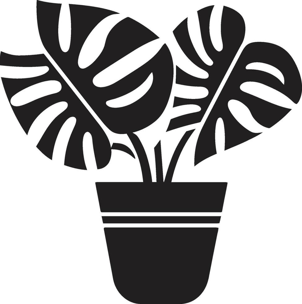minimalistisch Grün Emblem Vektor Topf Symbol elegant Keramik Profil monochromatisch Pflanze Logo