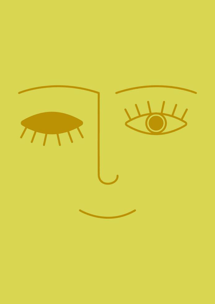 glücklich Welt Lächeln Tag Illustration mit Gelb Hintergrund. Vektor glücklich Gekritzel Lächeln Gesicht Poster.