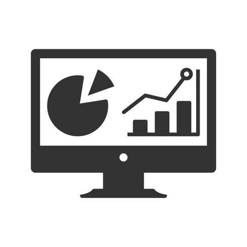 Analyse-Glyphen-Symbole vektor