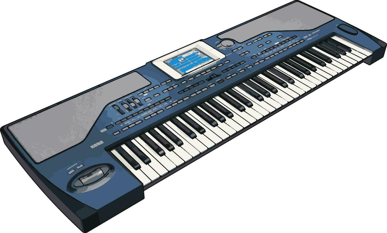 synthesizers, illustration, vektor på vit bakgrund.