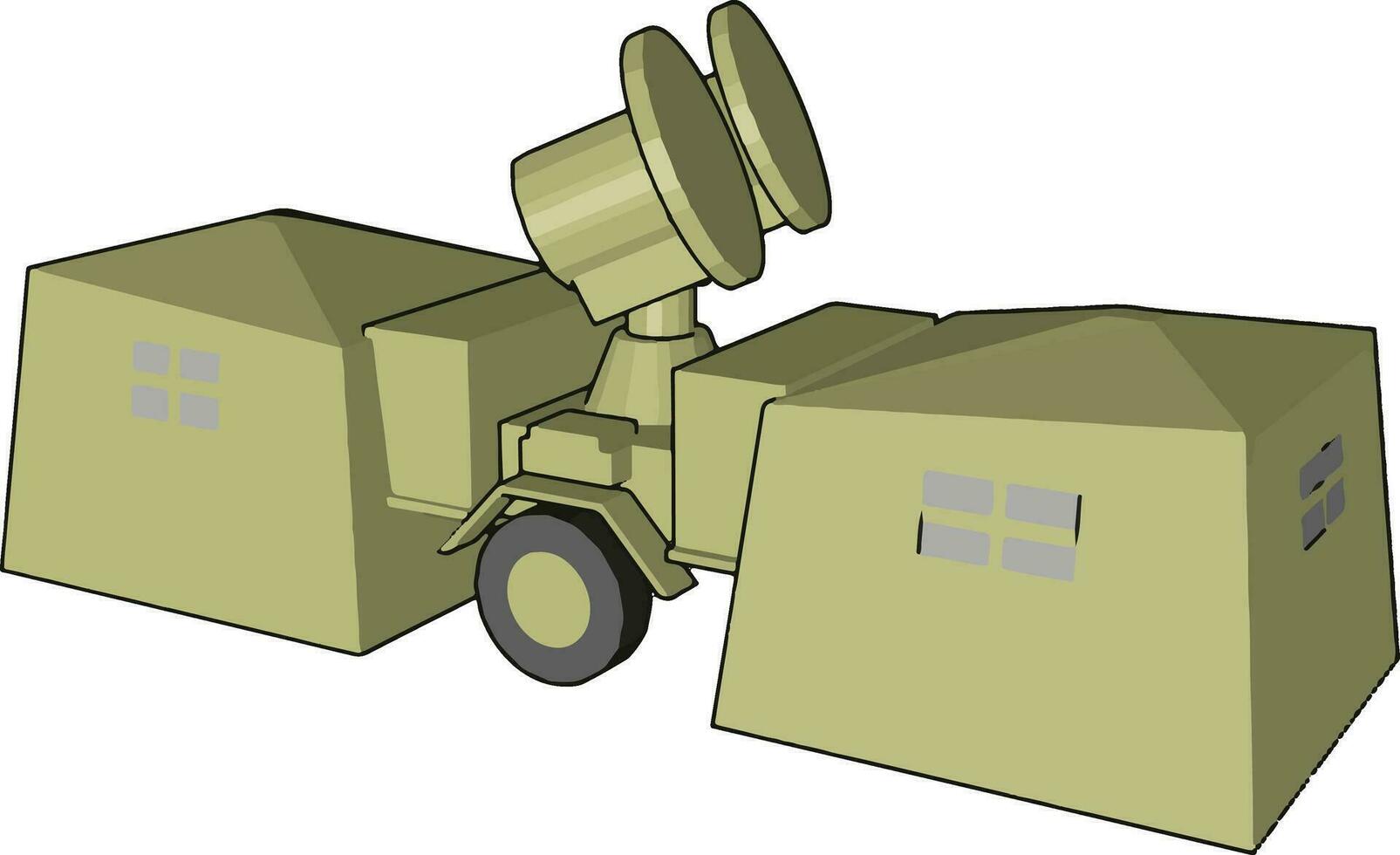 radar militär vektor eller Färg illustration