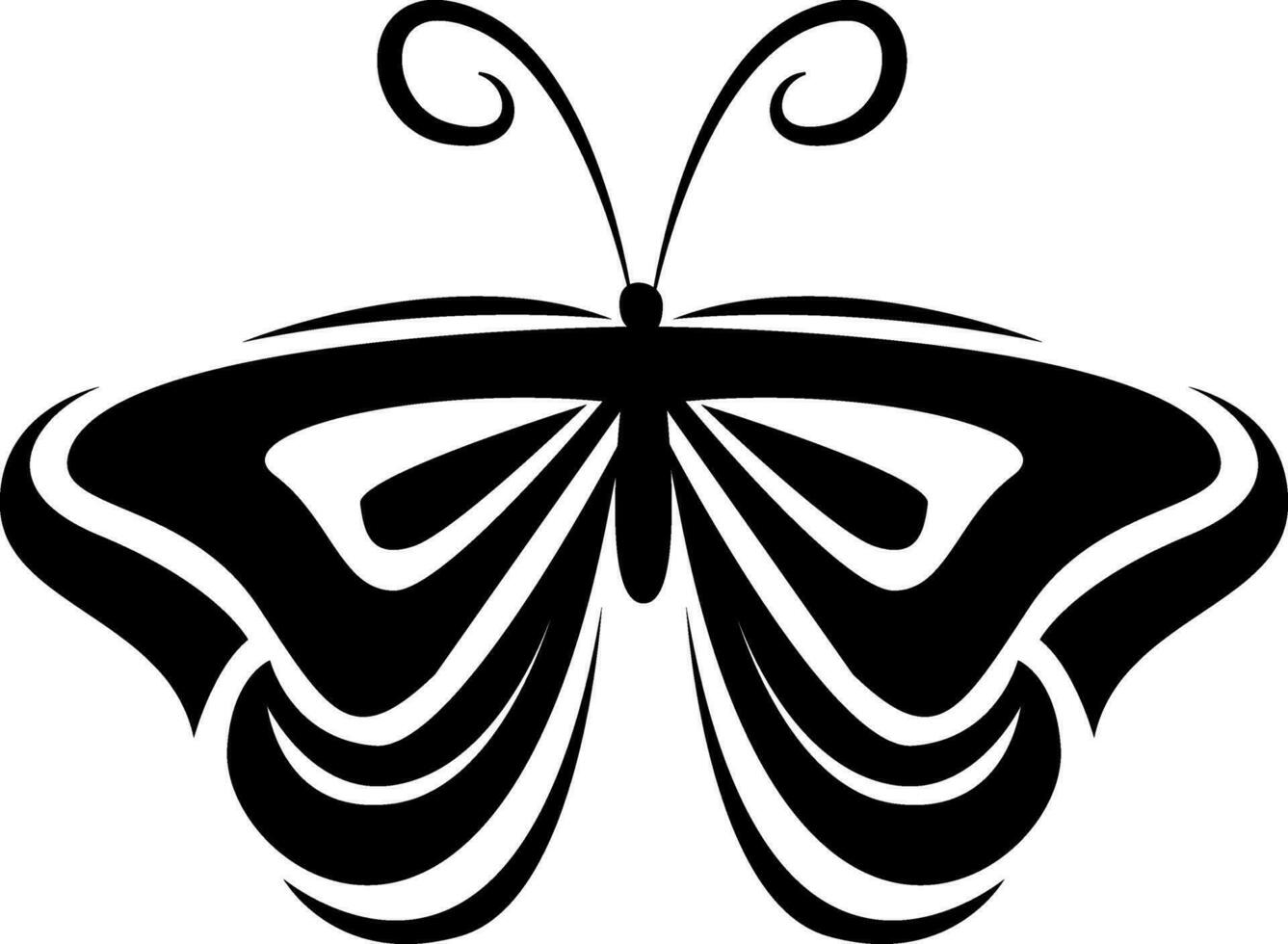fliegend Schmetterling Tätowierung, tätowieren Illustration, Vektor auf ein Weiß Hintergrund.