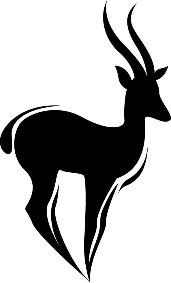 Gazelle Tätowierung, tätowieren Illustration, Vektor auf ein Weiß Hintergrund.