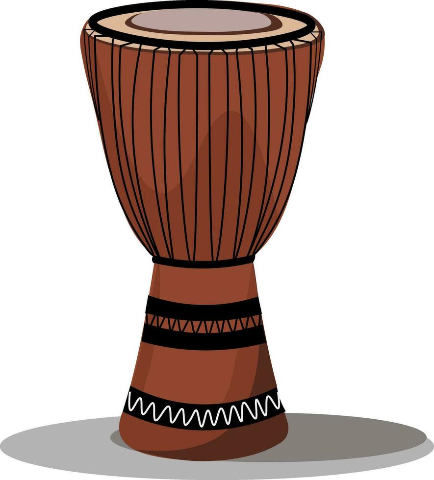 traditionell afrikansk trumma vektor eller Färg illustration