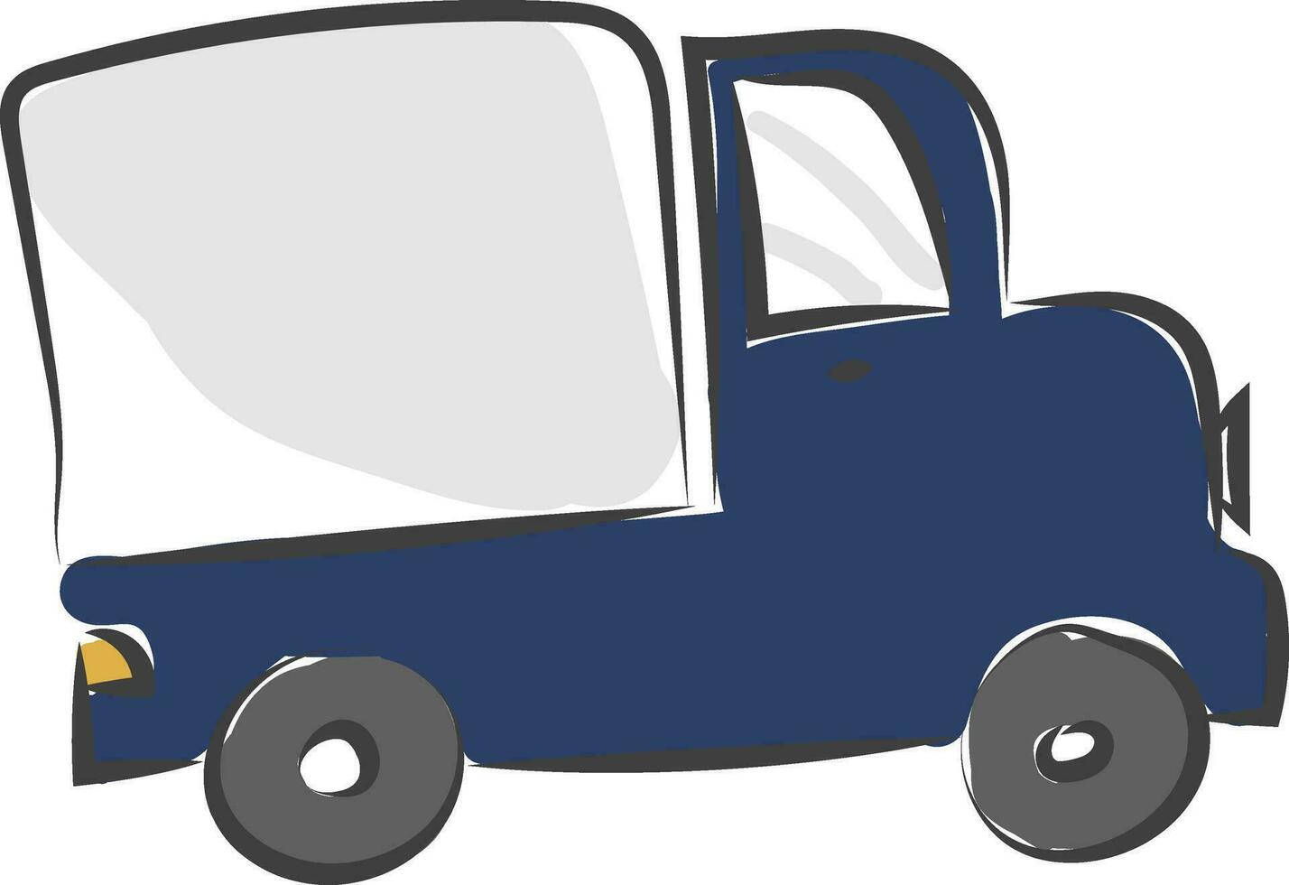 ein groß LKW Vektor oder Farbe Illustration