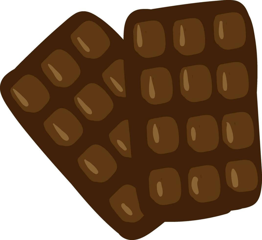 Schokolade Bar Vektor oder Farbe Illustration