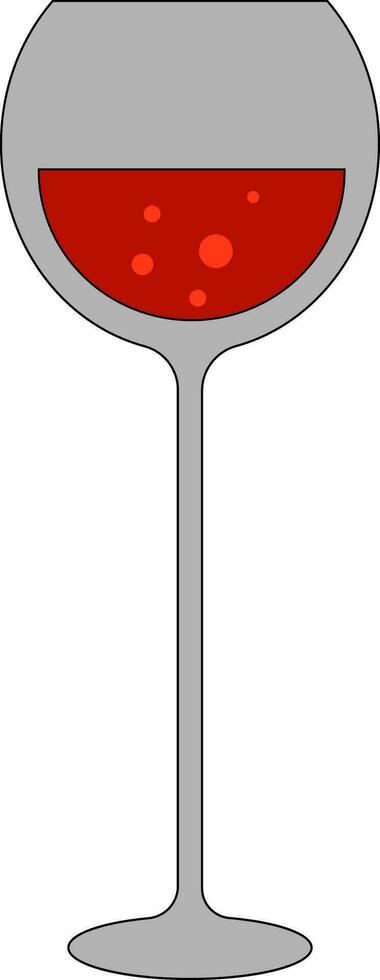 ein Glas von rot Wein Vektor oder Farbe Illustration