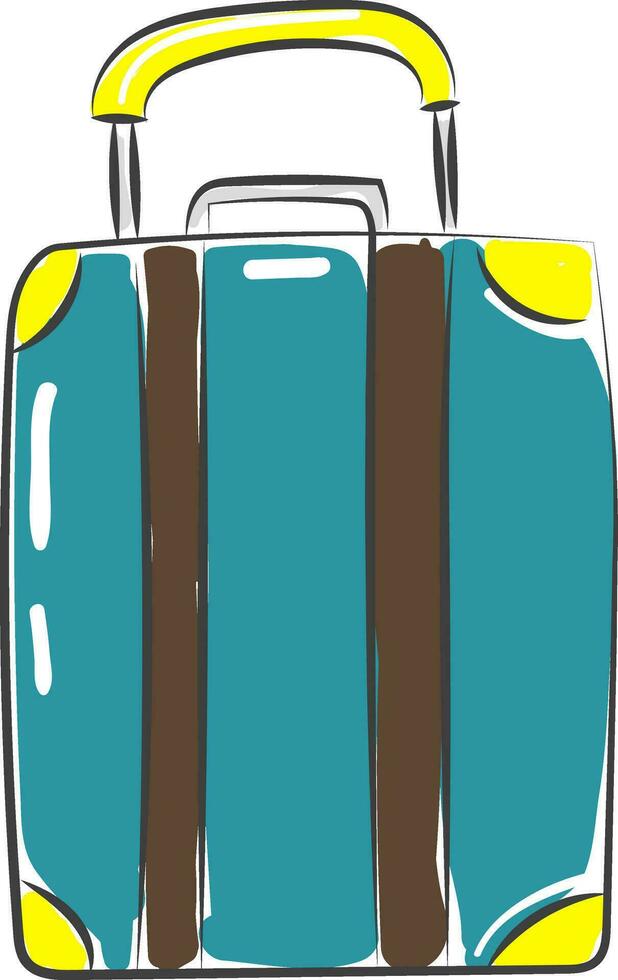 resväska resande vektor eller Färg illustration