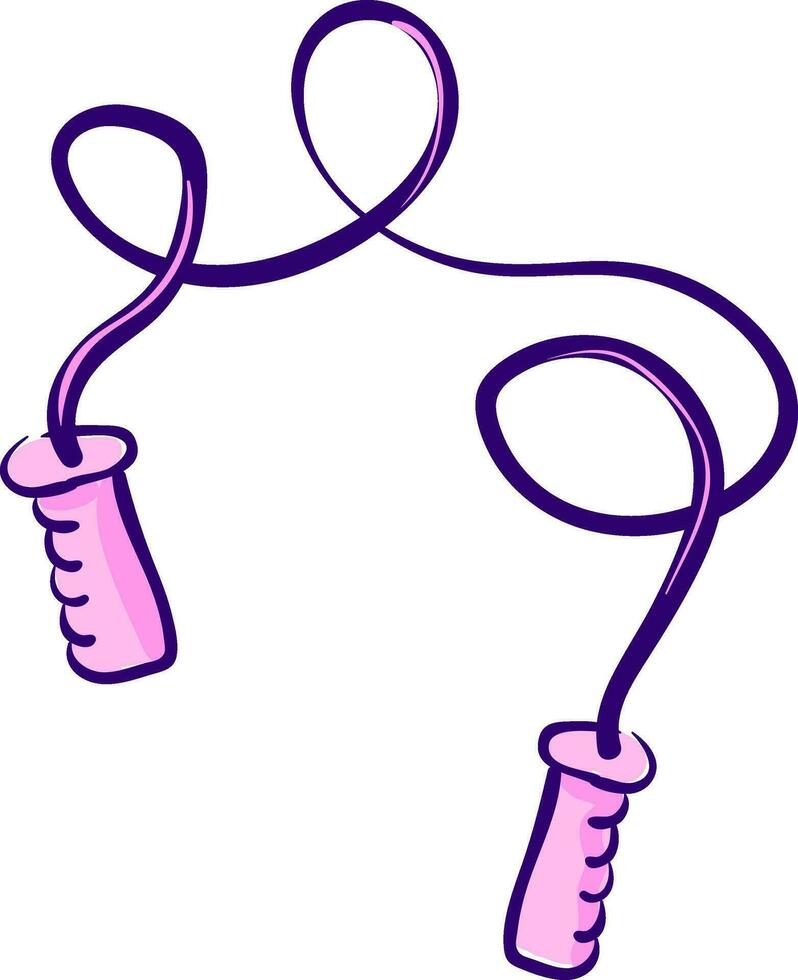 rosa hoppa rep, vektor eller Färg illustration.