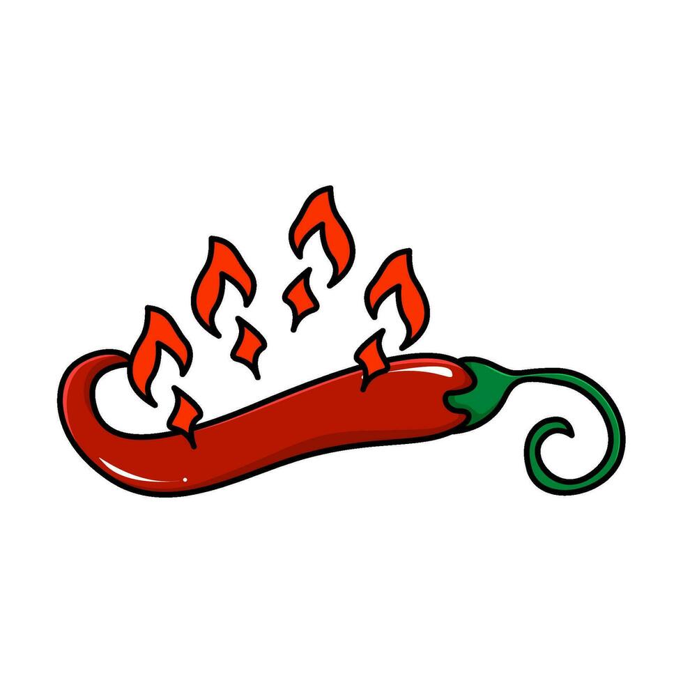chili med brand illustration vektor