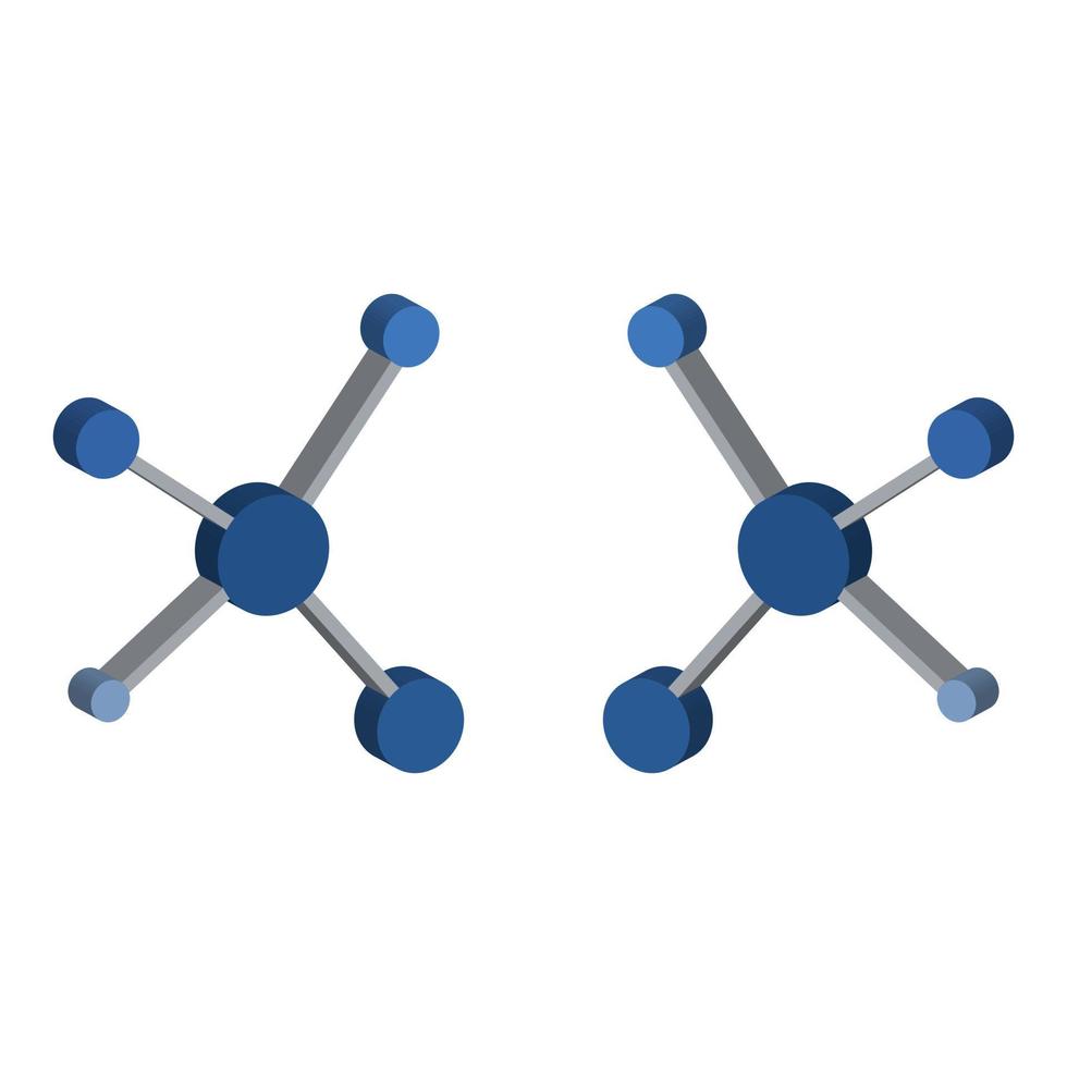 atom illustrerad på vit bakgrund vektor