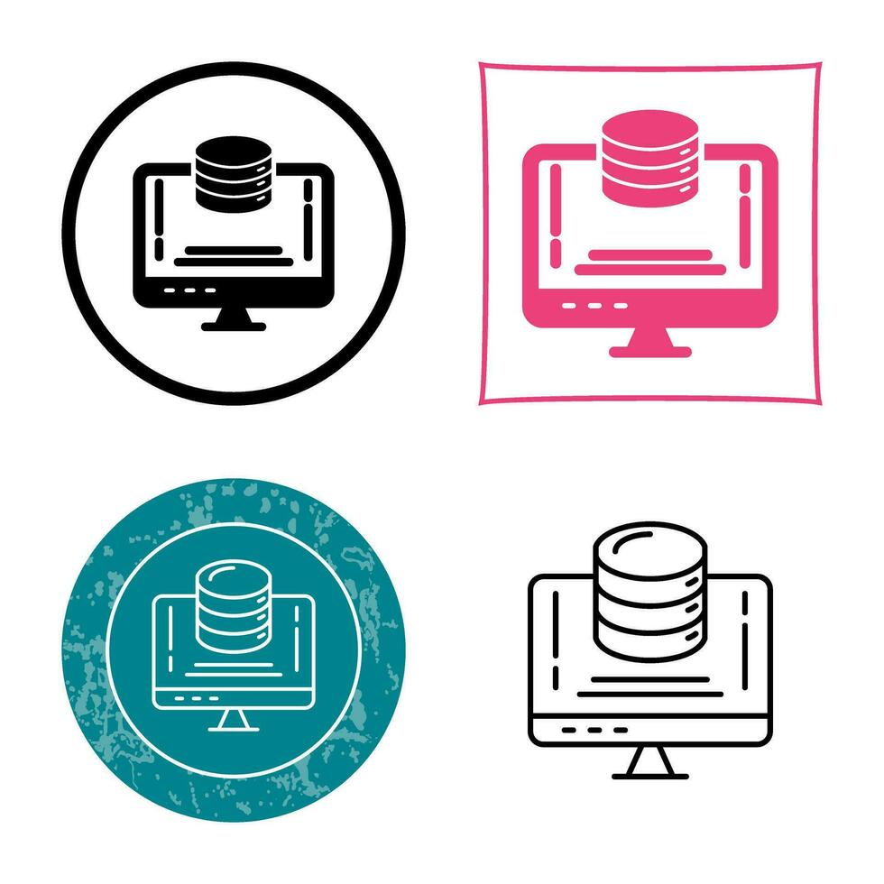 Vektorsymbol für die Datenspeicherung vektor