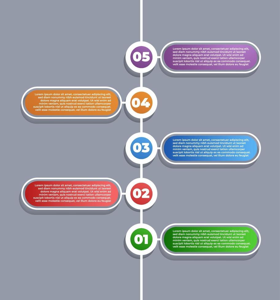 minimalistische Infografik-Business-Vorlage vektor