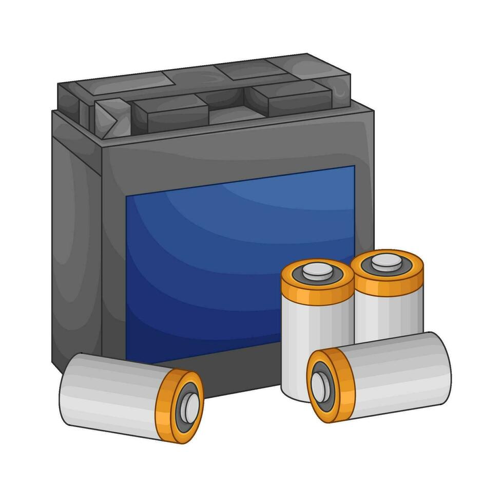 Batterie Energie Transport Illustration vektor