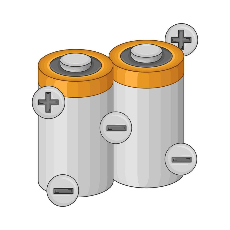 batteri elektrisk illustration vektor