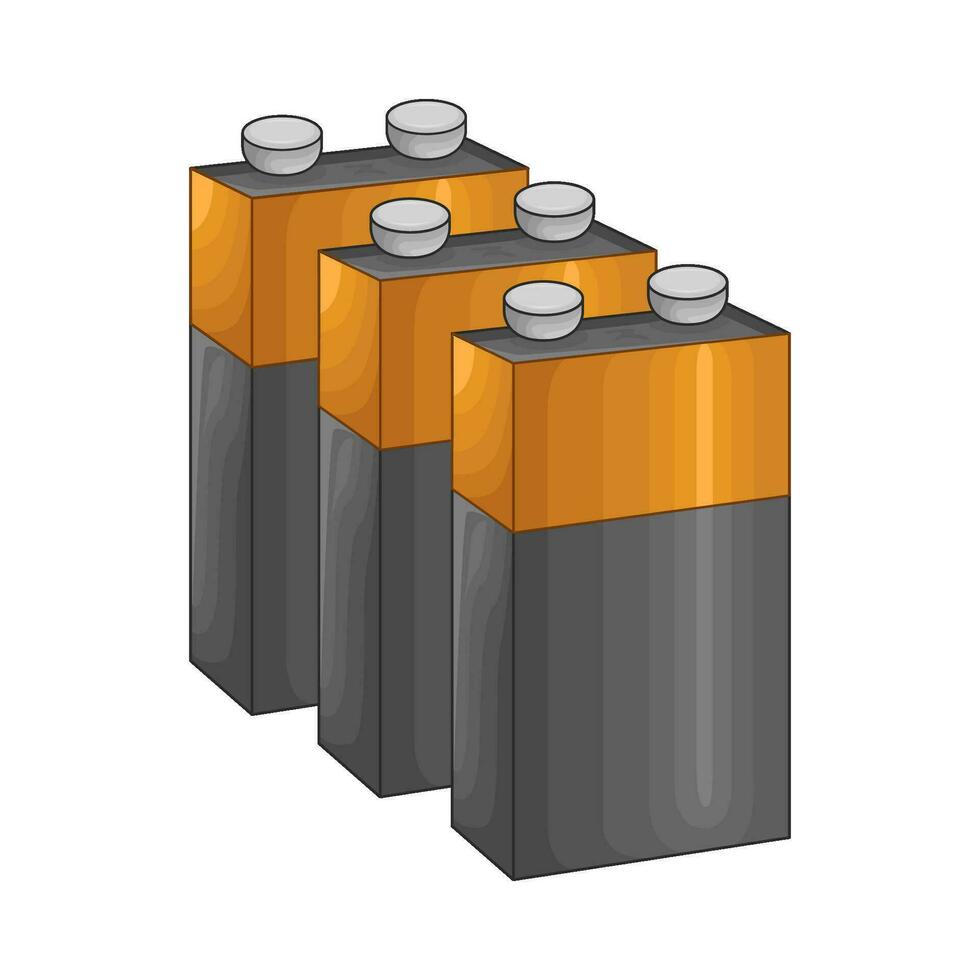 batteri elektrisk illustration vektor