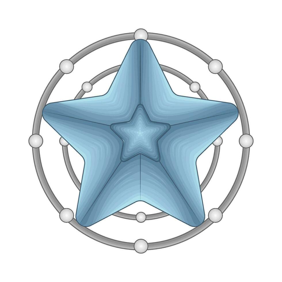 stjärna blå illustration vektor