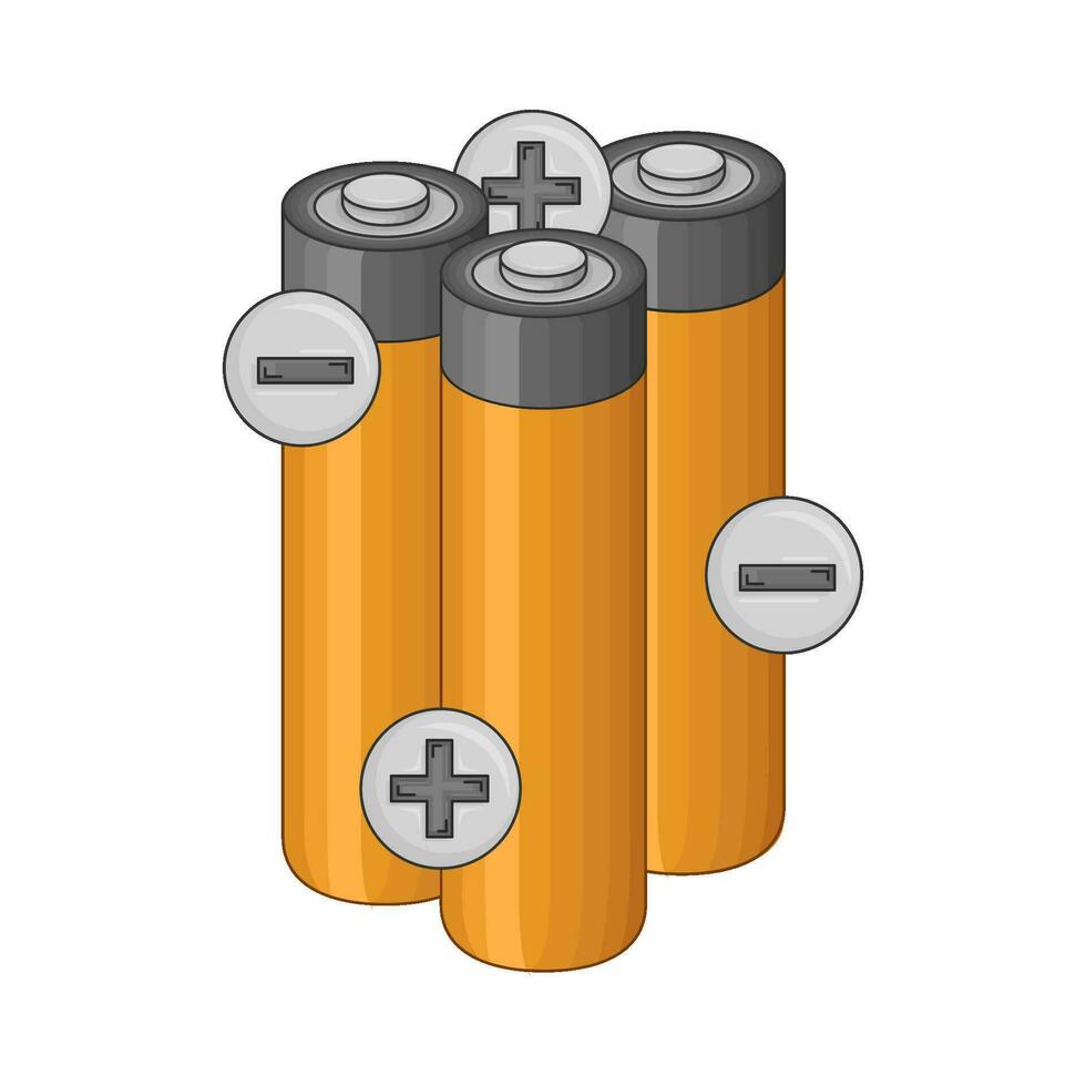 batteri elektrisk illustration vektor