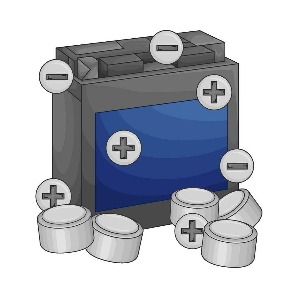 Batterie Energie Transport Illustration vektor