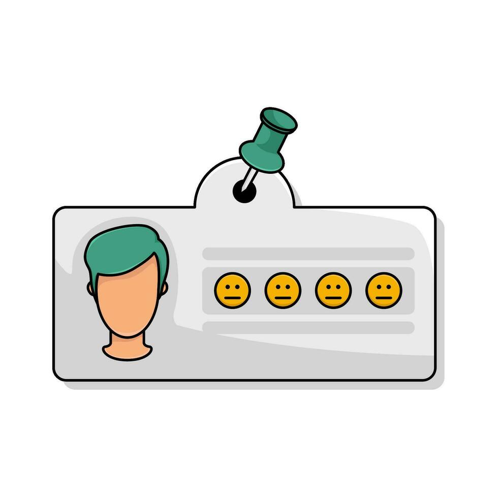 respons kund med emoji illustration vektor