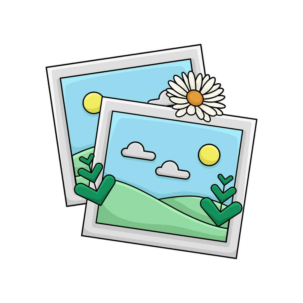 Bild mit Blume Illustration vektor