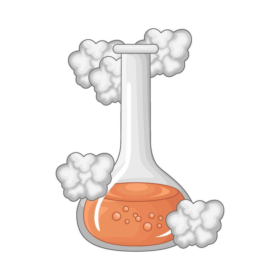 laboratorium rök trolldryck flaska illustration vektor