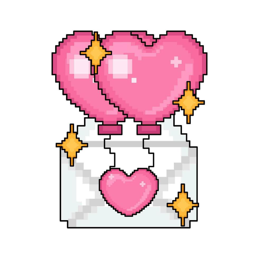 pixel kärlek illustration vektor