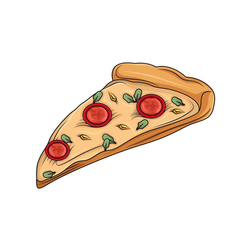 Pizza Peperoni Illustration vektor