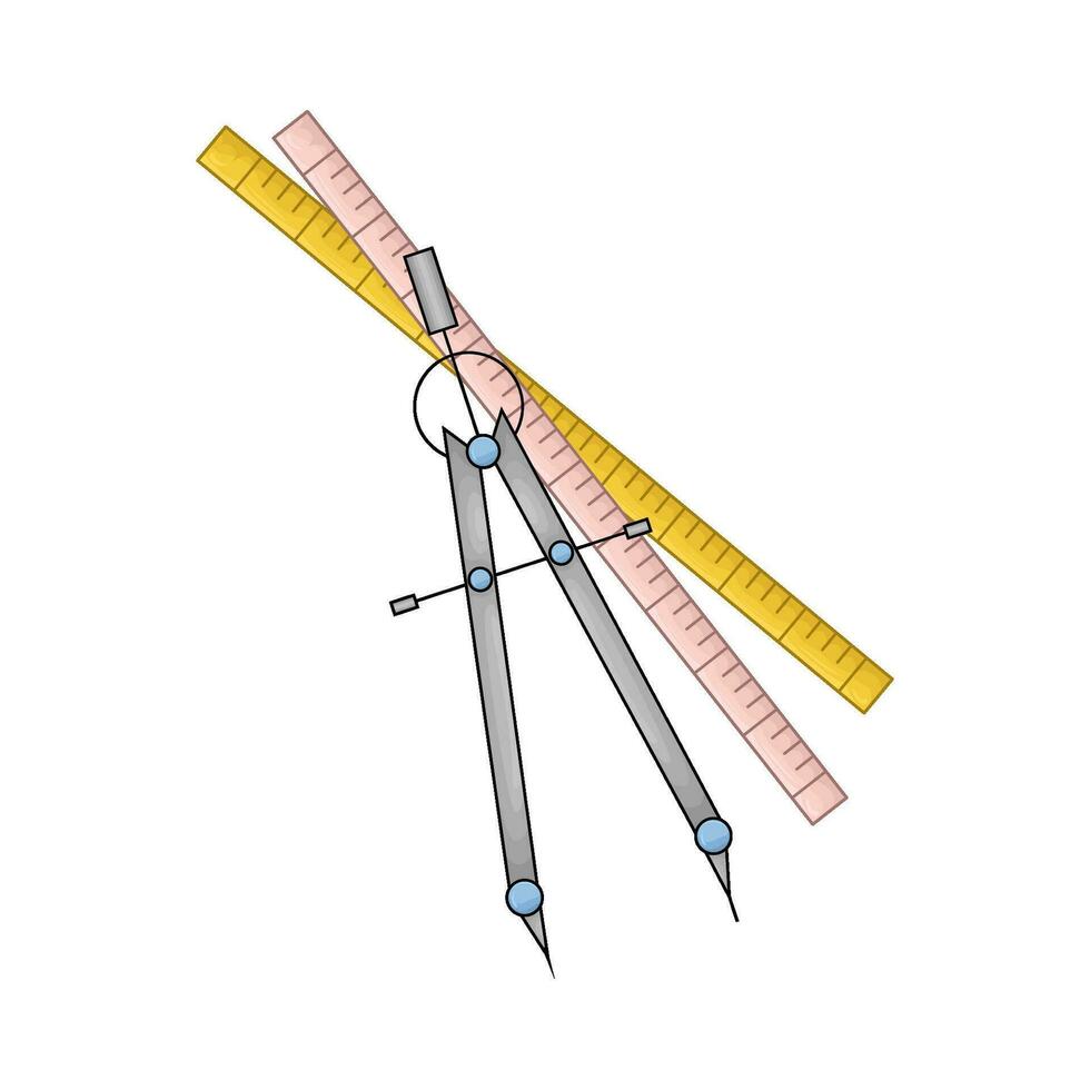 Lineal mit Zeitraum Illustration vektor